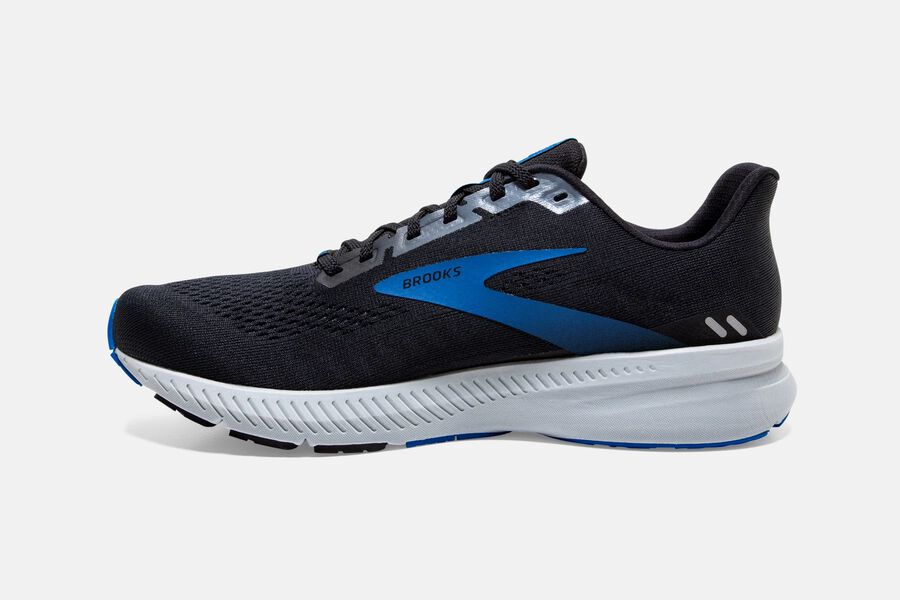 Brooks Launch 8 Road Running Shoes - Mens - Black/Grey/Blue - DG2081479